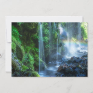 Waterfalls Shinmata Ravine, Japan Thank You Card