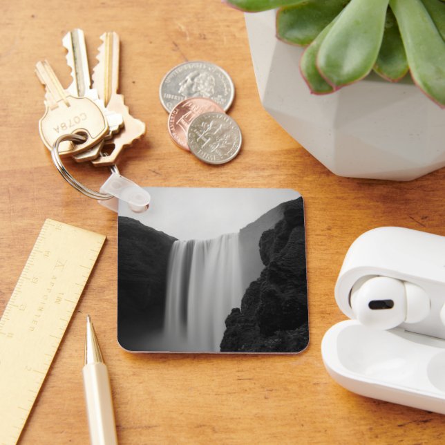 Waterfalls | Skogafoss Waterfall, Iceland Key Ring (Desk)