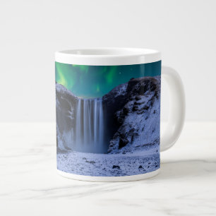 Waterfalls Skógafoss Waterfall Large Coffee Mug