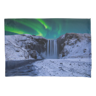 Waterfalls   Skógafoss Waterfall Pillowcase