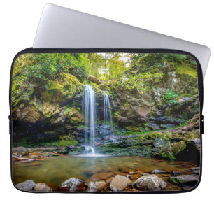 Waterfalls   Smokey Mountain National Park Laptop Sleeve