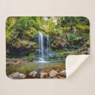Waterfalls   Smokey Mountain National Park Sherpa Blanket
