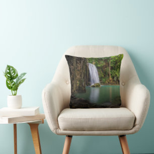 Waterfalls   Spring Rainforest Waterfall Thailand Cushion