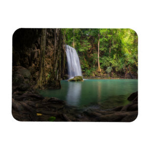 Waterfalls Spring Rainforest Waterfall Thailand Magnet