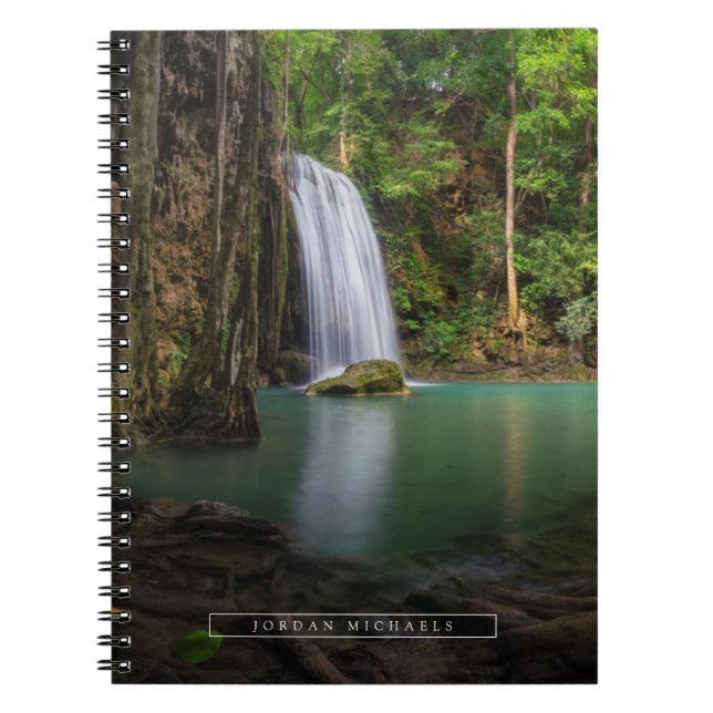 Waterfalls | Spring Rainforest Waterfall Thailand Notebook (Front)