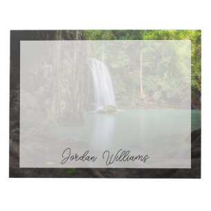 Waterfalls   Spring Rainforest Waterfall Thailand Notepad