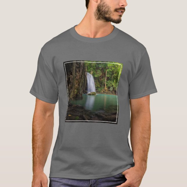 Waterfalls | Spring Rainforest Waterfall Thailand T-Shirt (Front)