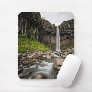 Waterfalls   Svartifoss Waterfall, South Iceland Mouse Pad