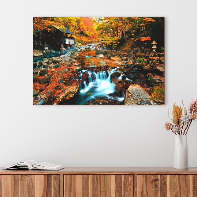 Waterfalls | Takaragawa Onsen Osenkaku, Japan Canvas Print (Creator Uploaded)