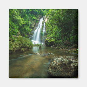 Waterfalls Tamnung Waterfall, Phuket Thailand Magnet