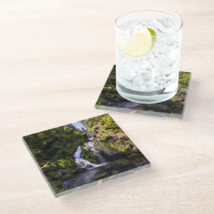 Waterfalls Triberger Wasserfälle, Germany Glass Coaster