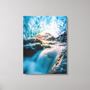 Waterfalls Vatnajokull Glacier, Eastern Iceland Canvas Print
