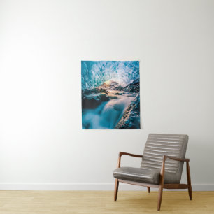Waterfalls   Vatnajokull Glacier, Eastern Iceland Tapestry
