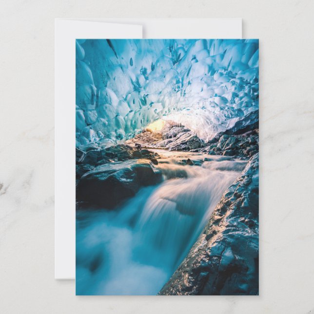 Waterfalls | Vatnajokull Glacier, Eastern Iceland Thank You Card (Front)