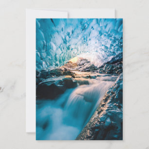 Waterfalls Vatnajokull Glacier, Eastern Iceland Thank You Card