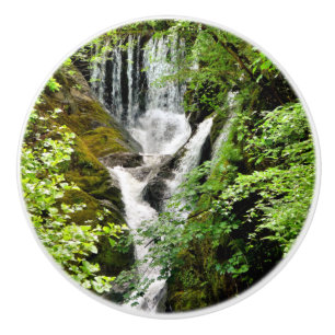WATERFALLS WALES CERAMIC KNOB