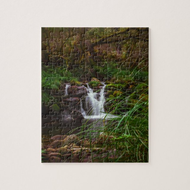 Waterfalls Water Nature Scenery Jigsaw Puzzle (Vertical)