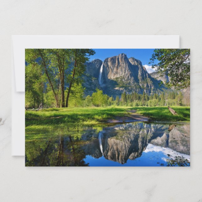 Waterfalls | Yosemite Falls, California Thank You Card (Front)