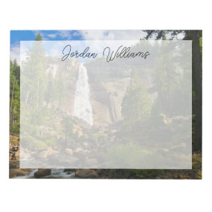 Waterfalls Yosemite National Park Notepad
