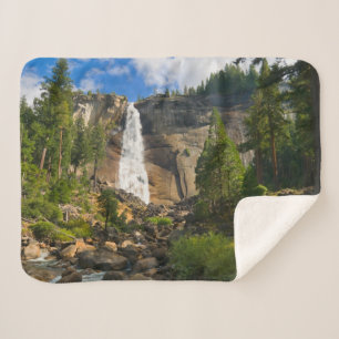 Waterfalls   Yosemite National Park Sherpa Blanket