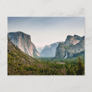 Waterfalls Yosemite Valley National Park Postcard