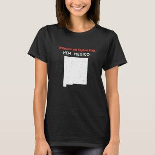 Waterflow And Elephant Butte Usa State America Tra T-Shirt