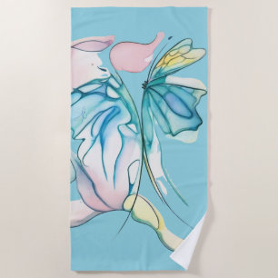 Waterfly 2 beach towel