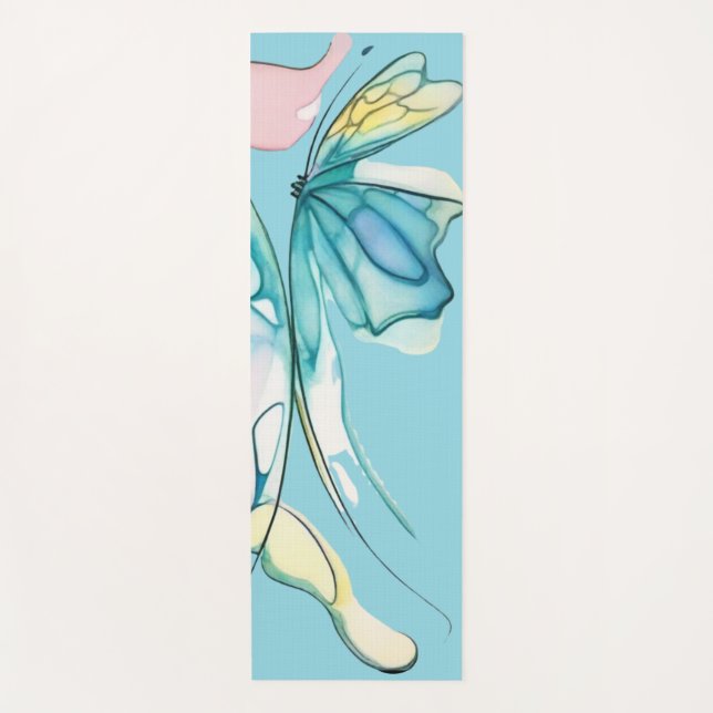 Waterfly 2 yoga mat (Front)