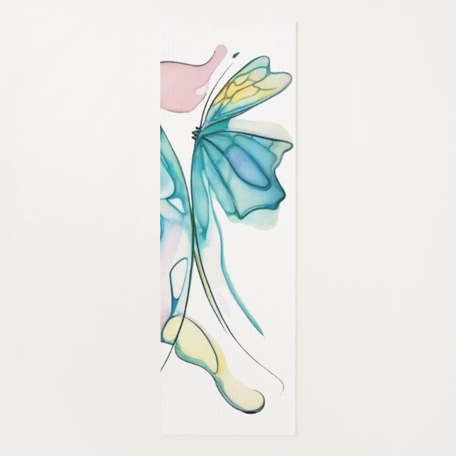 Waterfly 2 yoga mat (Front)