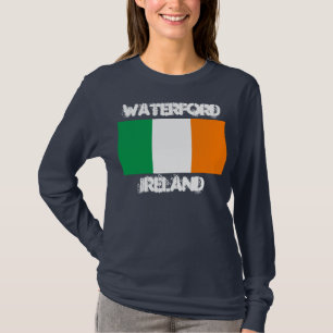 Waterford, Ireland with Irish flag T-Shirt
