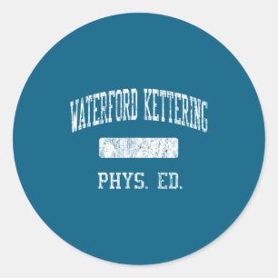Waterford kettering high school hs waterford mi classic round sticker