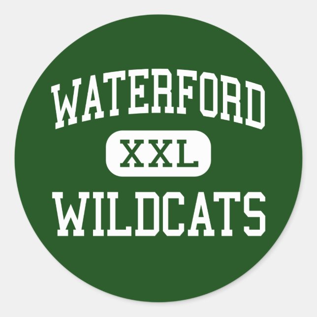 Waterford - Wildcats - High - Waterford Ohio Classic Round Sticker (Front)