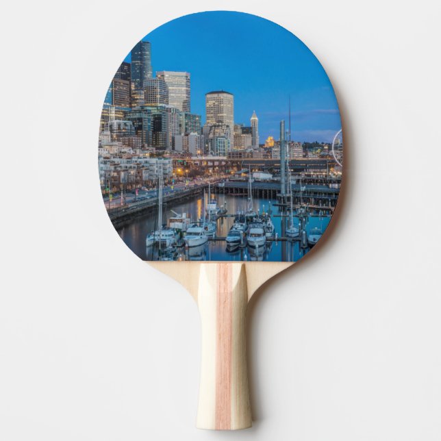 Waterfront and Downtown Ping Pong Paddle (Front)