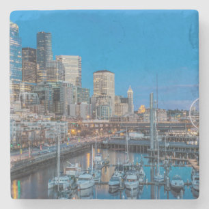 Waterfront and Downtown Stone Coaster