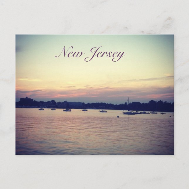 Waterfront at Dusk Postcard (Front)