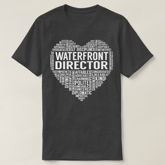 Waterfront Director Heart T-Shirt (Design Front)