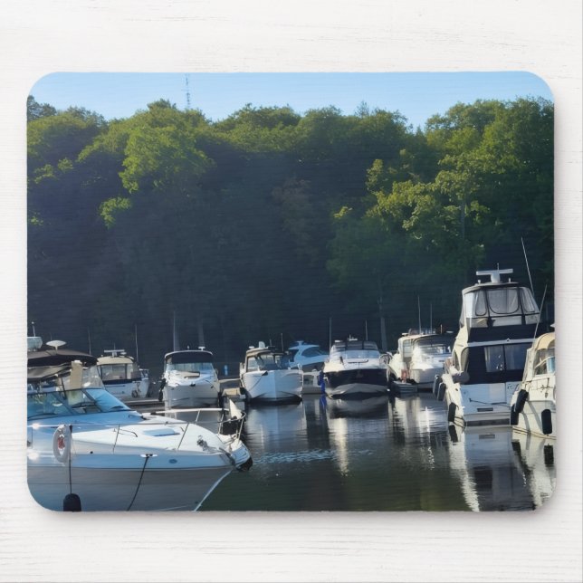 Waterfront Marina Mouse Pad (Front)