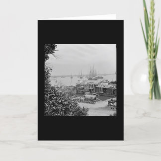 Waterfront Supply Boats in City Point 1864 Card