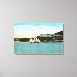 Waterfront View of Fort Knox Canvas Print