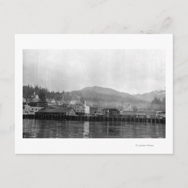 Waterfront View of Ketchikan, Alaska Postcard (Front)