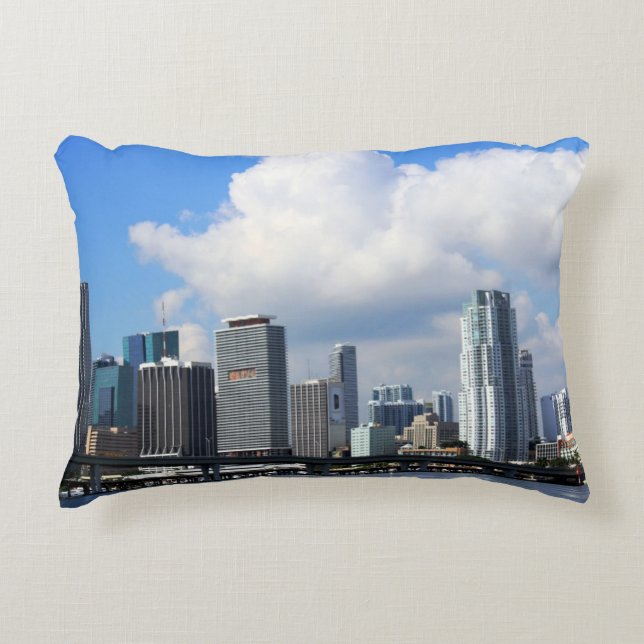 Waterfront view of Miami Decorative Cushion (Front)