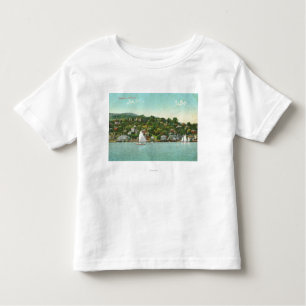 Waterfront View of the City, Sail Boats Toddler T-Shirt