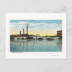 Waterfront View of the Congress Street Bridge Postcard