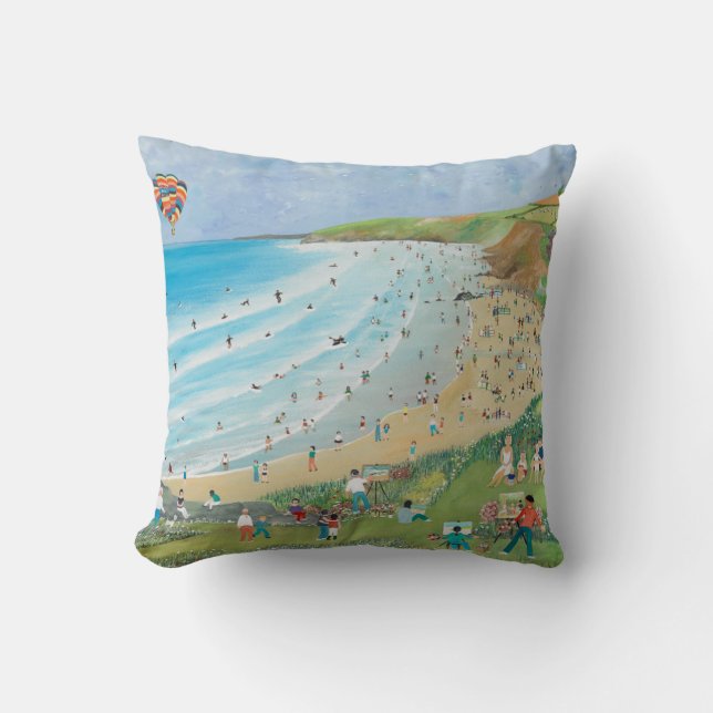 Watergate Bay Cornwall Cushion (Front)