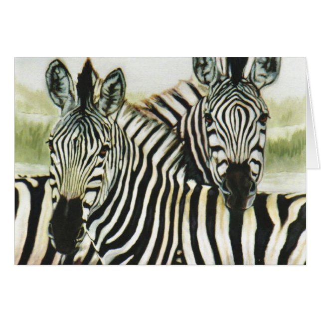 "Waterhole Zebras" (Front Horizontal)
