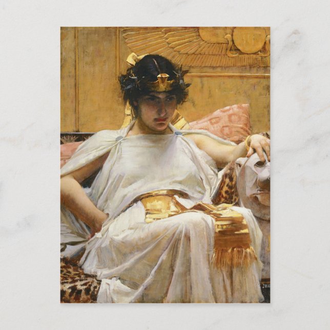 Waterhouse Cleopatra Postcard (Front)