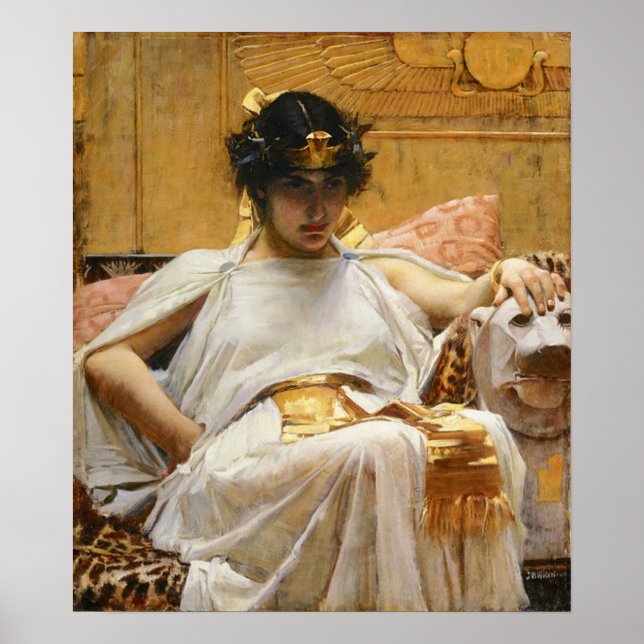 Waterhouse Cleopatra Poster (Front)