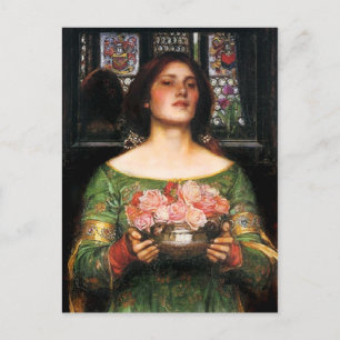 Waterhouse Gather Ye Rosebuds Postcard
