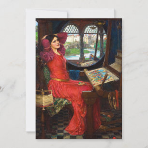 Waterhouse I Am Half-Sick of Shadows Holiday Card