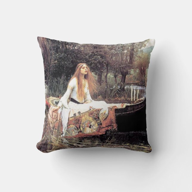 Waterhouse Lady of Shallot Cushion (Front)